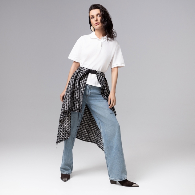 Юбка-килт Игра теней (серый) 