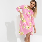 Платье Стильный офис (flower magic). Состав: 95% п/э, 5% спандекс