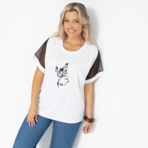 Футболка Моя прелесть. Состав: 65% п/э, 30% вискоза, 5% стрейч