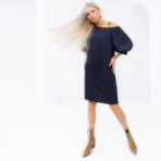 Платье Тайна шикарной красотки (дарк блю). Состав: 95% п/э, 5% эластан