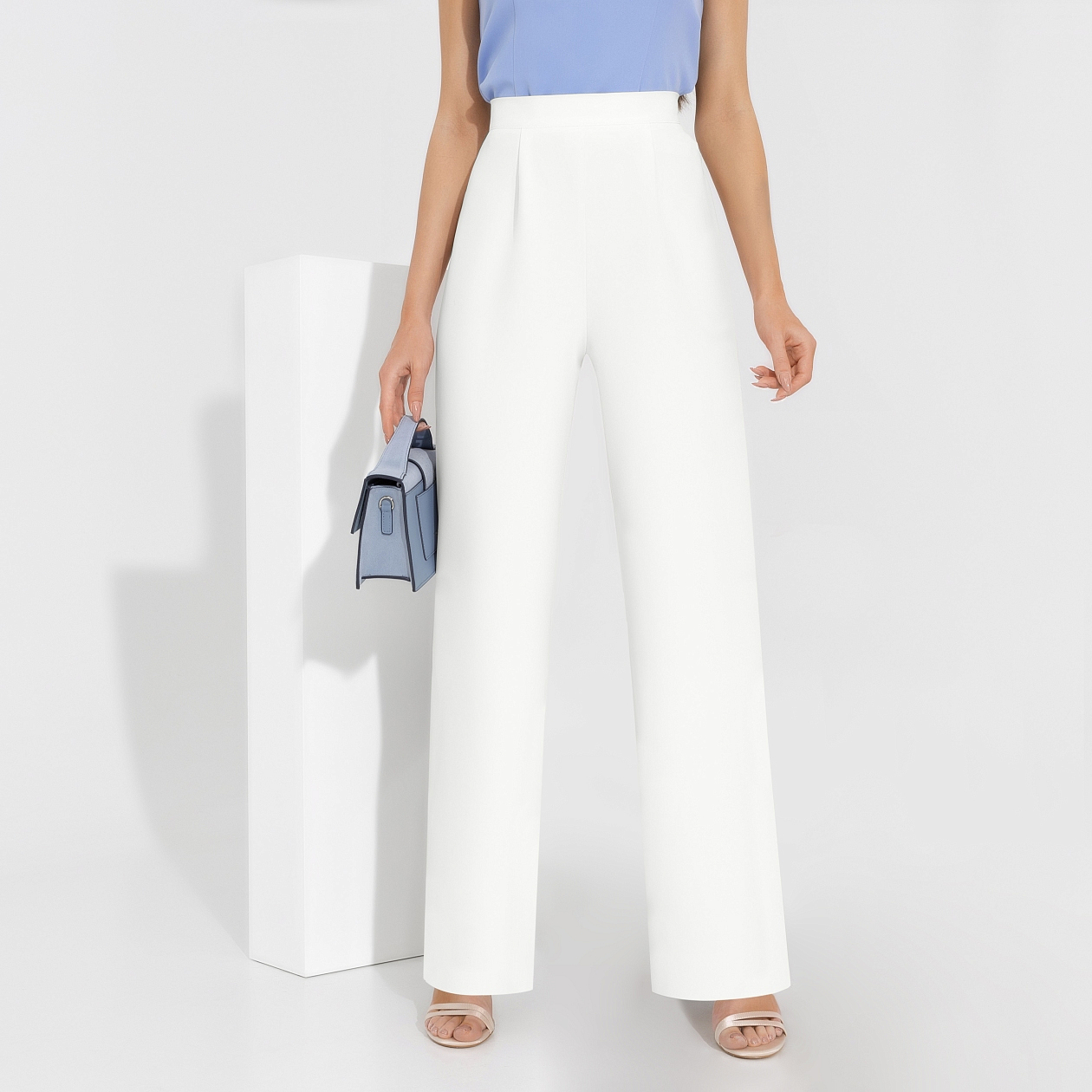 Брюки Модный экстаз (milk). Состав: 95% п/э, 5% эластан