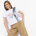 Футболка Завоюй меня (heart). Состав: 65% п/э, 30% вискоза, 5% стрейч