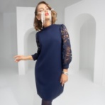 Платье Модная революция (шик). Состав: 60% п/э, 37% вискоза, 3% спандекс