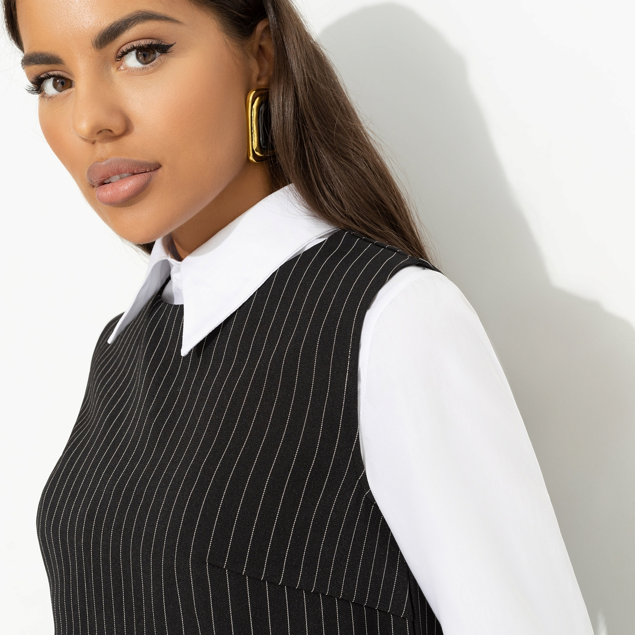 Блуза Кейт Мосс отдыхает (black). Состав: 96% п/э, 4% эластан