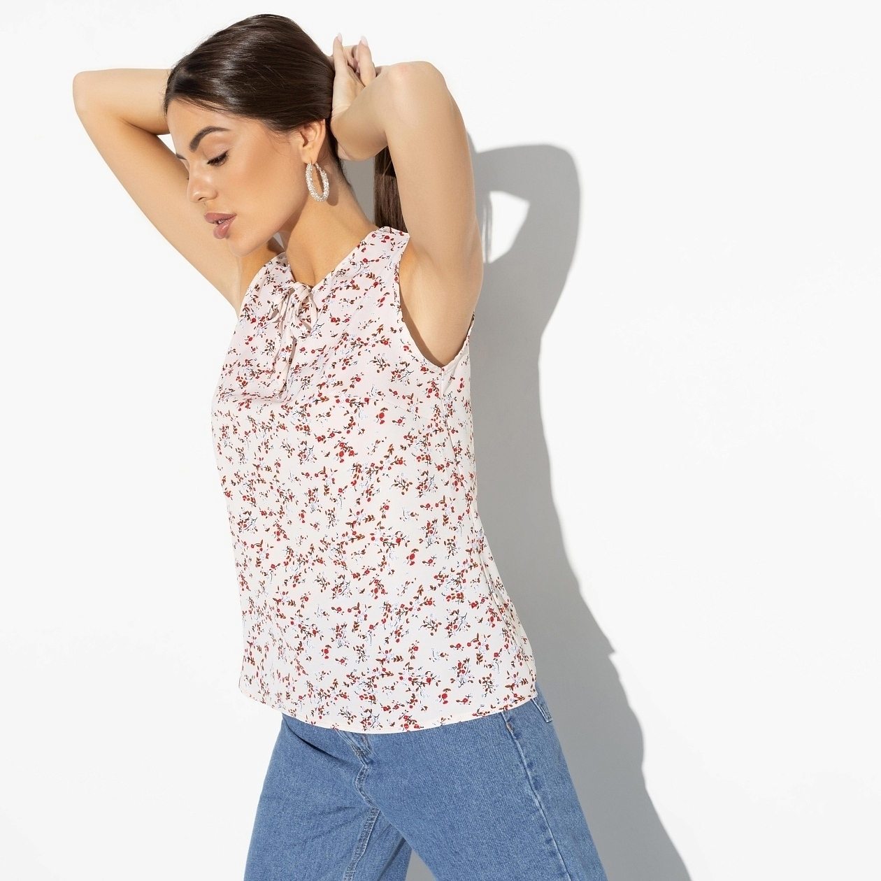 Блуза Легкое настроение (нежность). Состав: 95% п/э, 5% спандекс