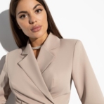 Жакет Стильная сенсация (beige). Состав: 95% п/э, 5% эластан