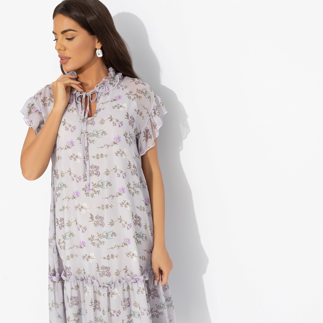 Платье Невидимый магнетизм (gray). Состав: 97% п/э, 3% спандекс