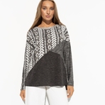 Туника Геометрия стиля (secret). Состав: 65% п/э, 30% вискоза, 4% спандекс, 1% мет. нить