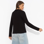 Поло Волна успеха (black). Состав: 97% хлопок, 3% лайкра