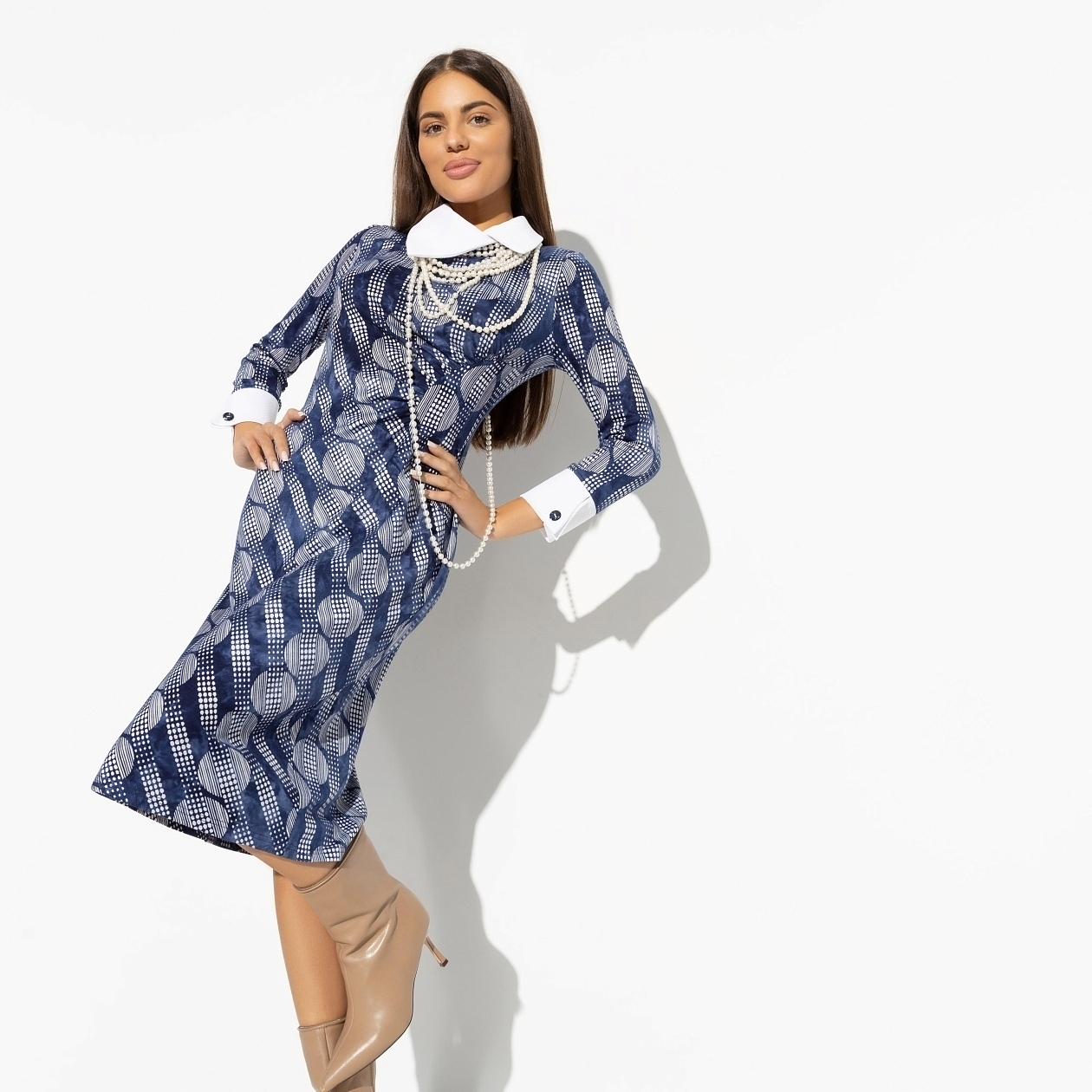 Платье Ты узнаешь её (elegant). Состав: 50% вискоза, 45% п/э, 5% спандекс