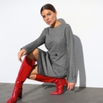 Комплект с юбкой Внеземное удовольствие (гламур, 2 в 1). Состав: 80% п/э, 15% вискоза, 5% спандекс