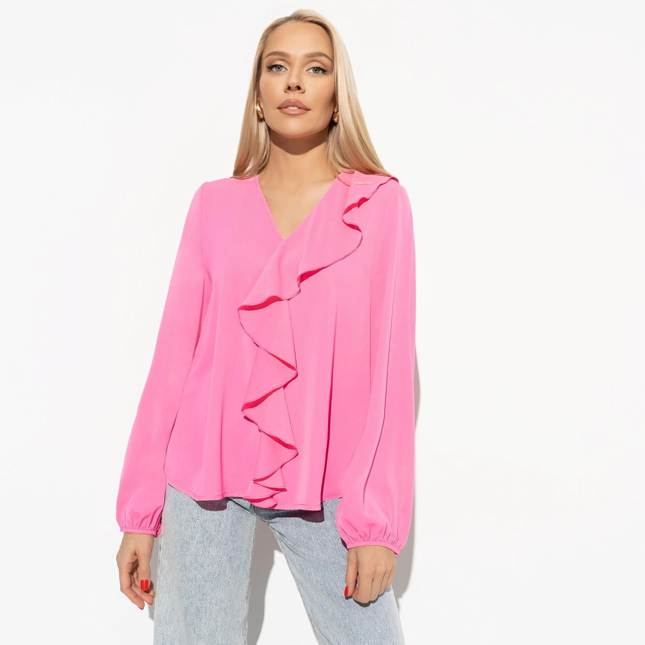 Блуза Стильный триумф (love). Состав: 95% п/э, 5% эластан