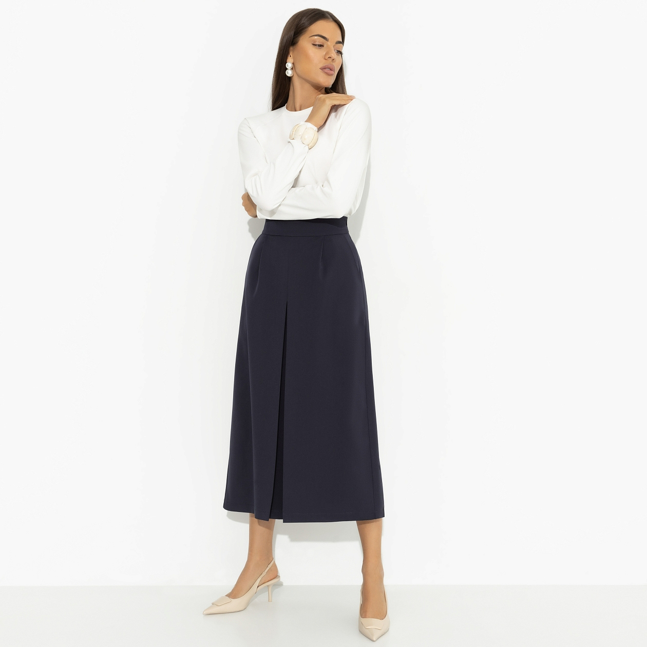 Модная интуиция (синий). Купить женский Юбка-шорты оптом от производителя.