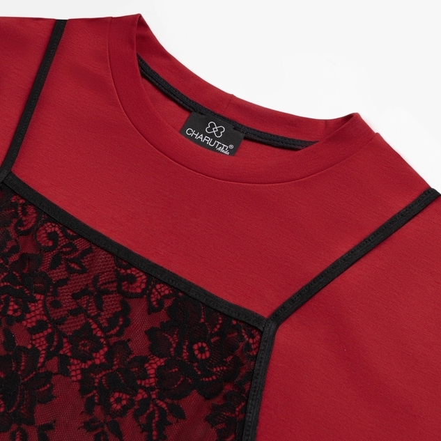 Футболка Модный тандем (красный 2 в 1) 