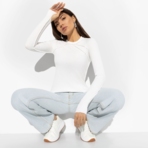 Лонгслив двусторонний Роковое признание (вайт). Состав: 65% п/э, 30% вискоза, 5% спандекс