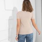 Водолазка Дерзко, стильно! (beige). Состав: 65% п/э, 30% вискоза, 5% спандекс