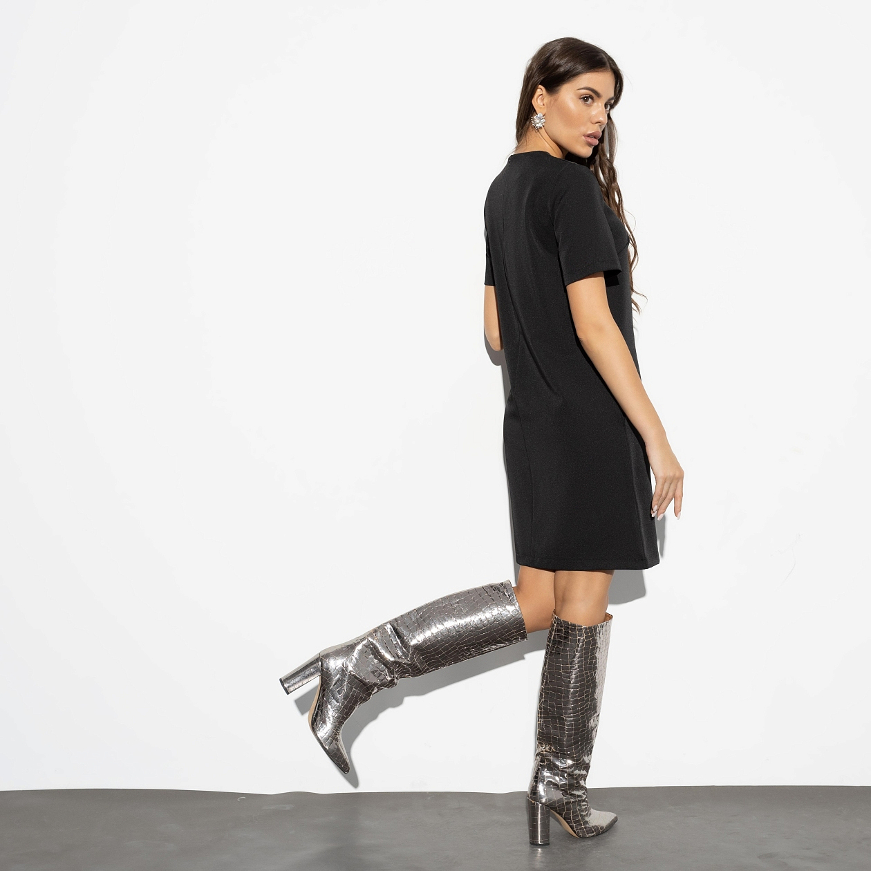 Платье Зашифрованное послание. Состав: 96% п/э, 4% эластан