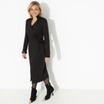 Платье Уйти чуть раньше (black). Состав: 65% п/э, 30% вискоза, 5% эластан