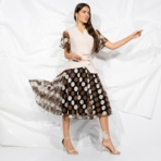 Костюм с юбкой Шаг к тебе (brown, 2 в 1). Состав: 90% полиэстер, 10% вискоза