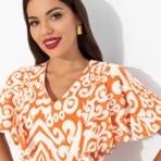 Платье Мода без компромиссов (оранжевое). Состав: 100 % вискоза