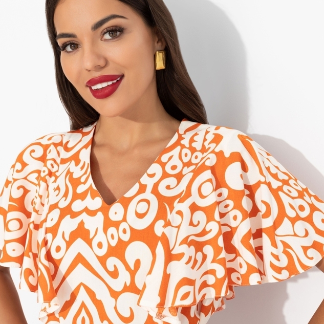 Платье Мода без компромиссов (оранжевое)