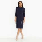 Платье Игра на повышение (синий). Состав: 95% полиэстер, 5% эластан