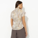 Блуза Лёгкий шик, тяжёлый эффект. Состав: 97% вискоза, 3% нейлон