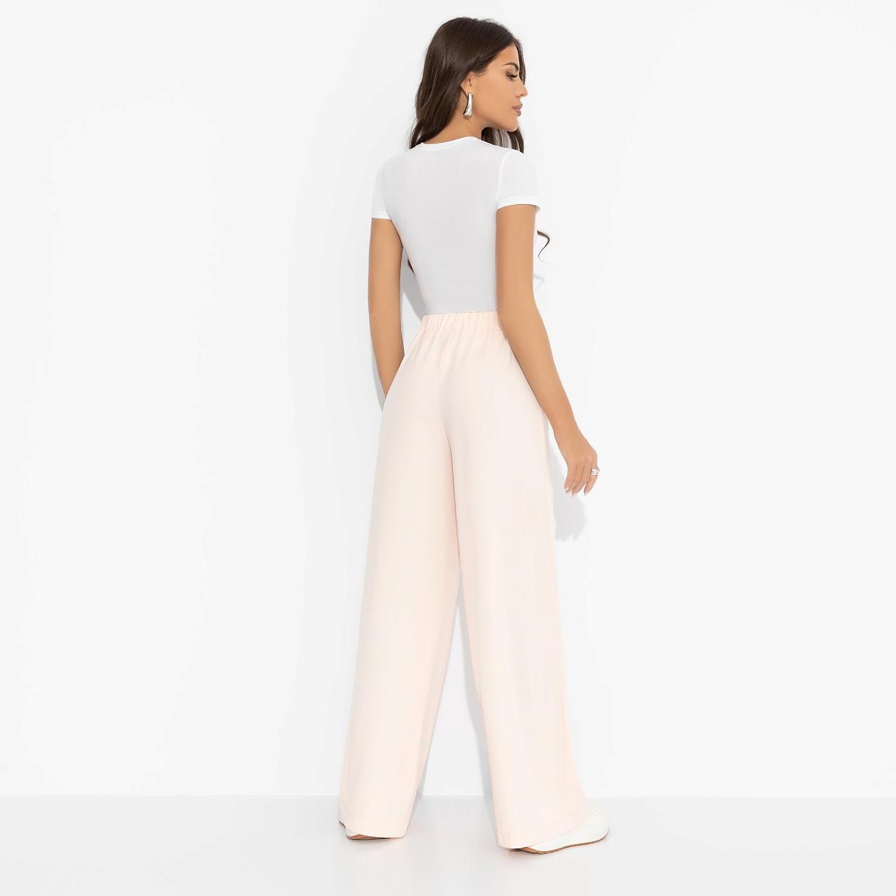 Брюки Создавай настроение (peach). Состав: 72% п/э, 22% вискоза, 6% спандекс