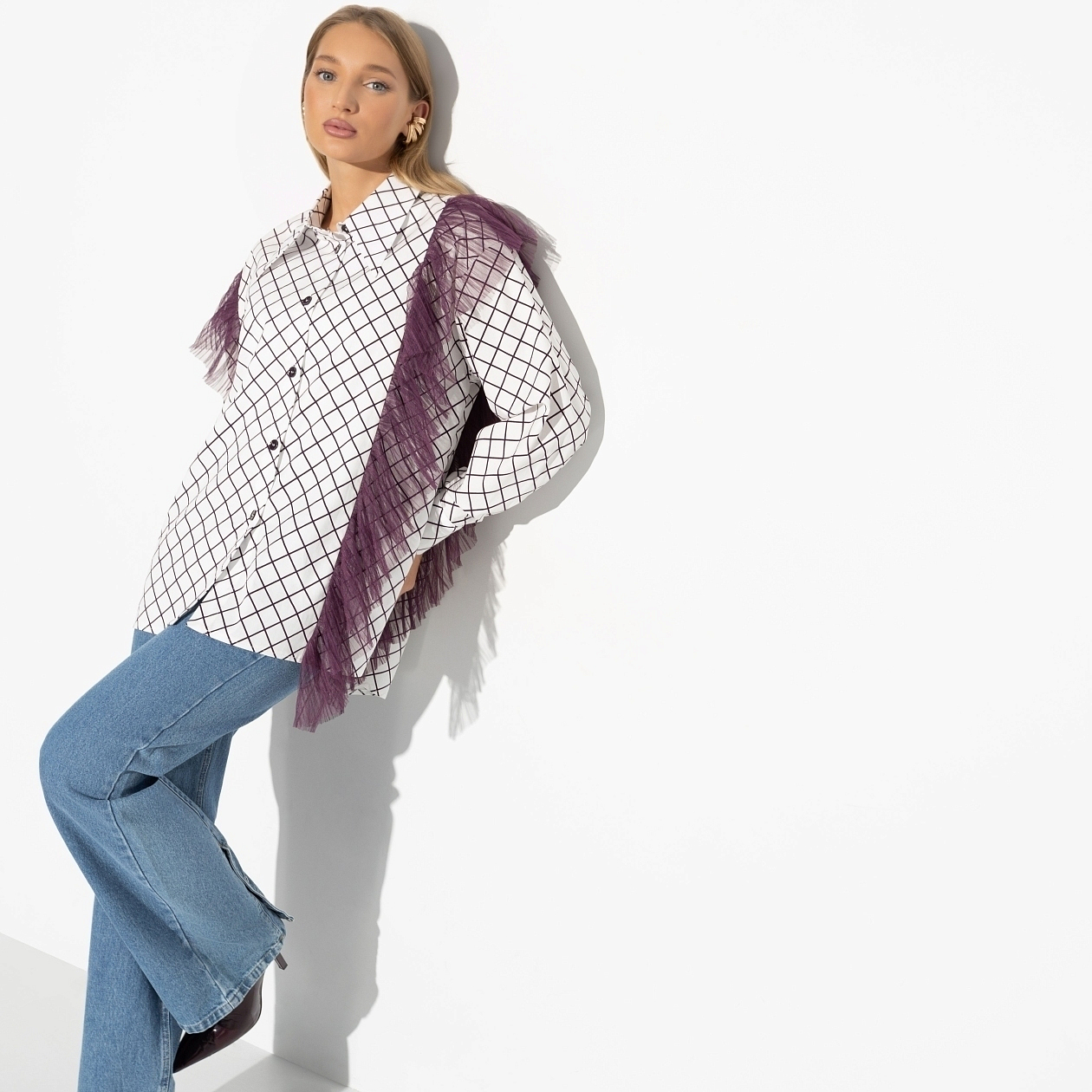 Любопытный взгляд. Состав: 50% хлопок, 45% п/э, 5% спандекс