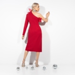 Платье-футляр Королева соблазна (red). Состав: 95% полиэстер, 5% эластан