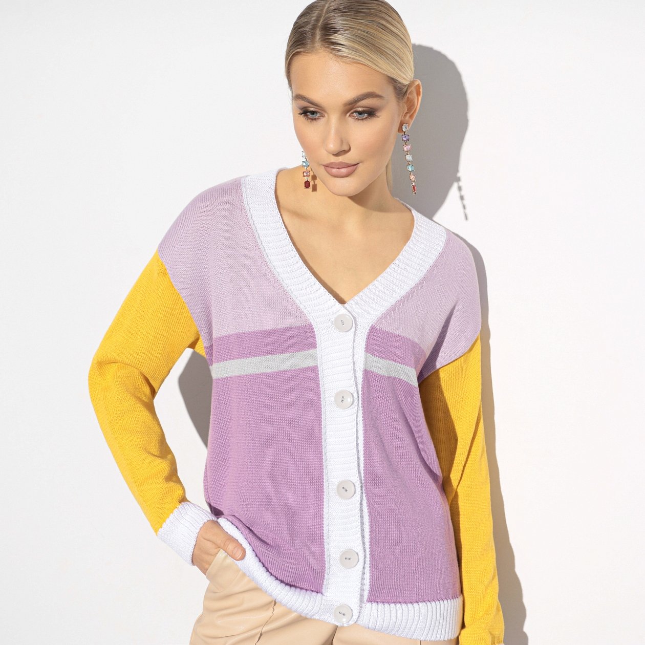 Залипательный look (orchid). Состав: 50% хлопок, 50% акрил