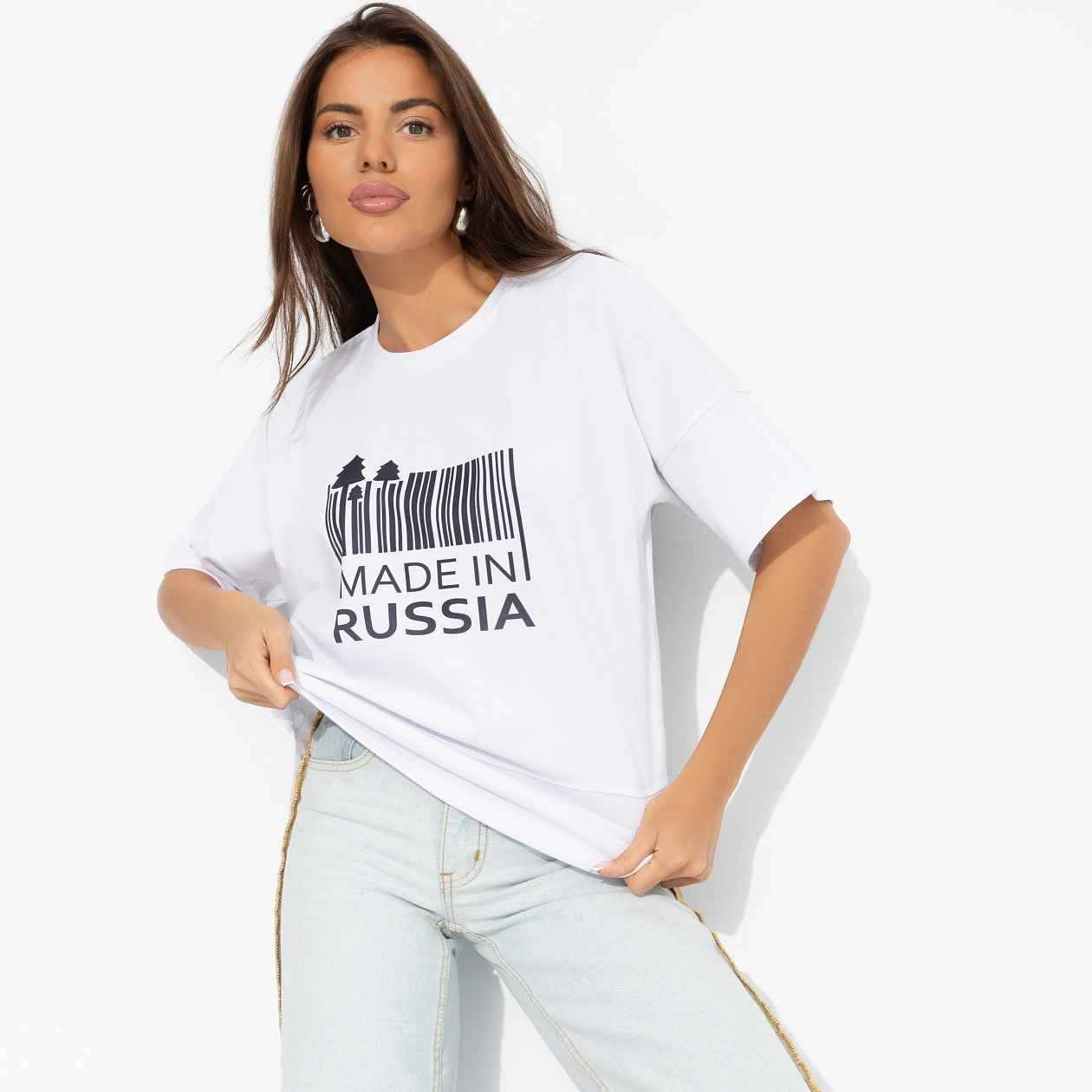 Футболка Зов будущего (Russia). Состав: 65% п/э, 30% вискоза, 5% стрейч