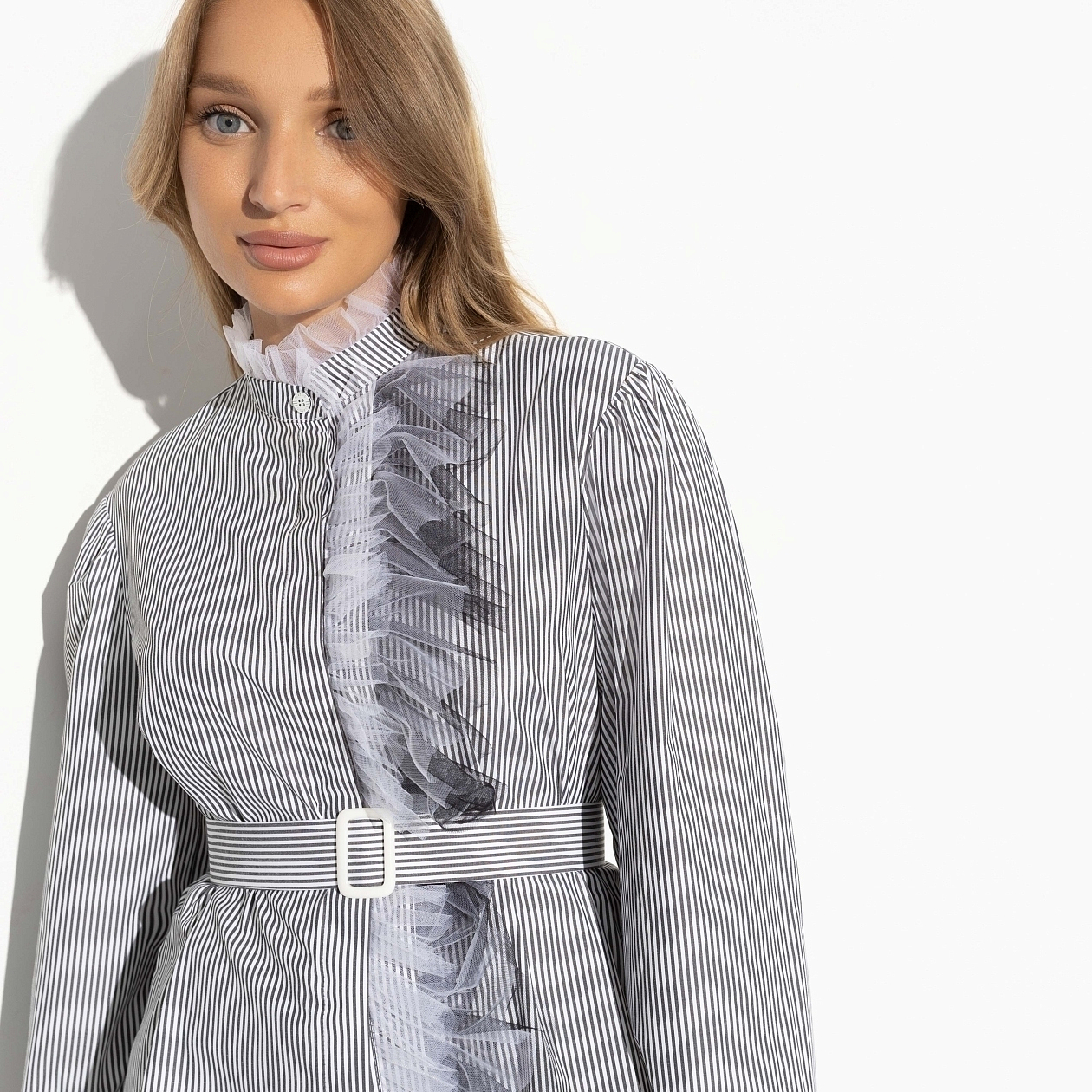 Идеальный стиль (с поясом). Состав: 50% хлопок, 50% полиэстер