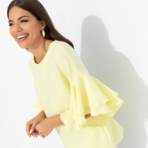 Блуза Молниеносная влюбленность (sunny). Состав: 65% п/э, 30% вискоза, 5% эластан