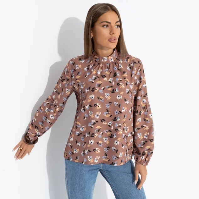 Блуза Драма в деталях (фундук) 