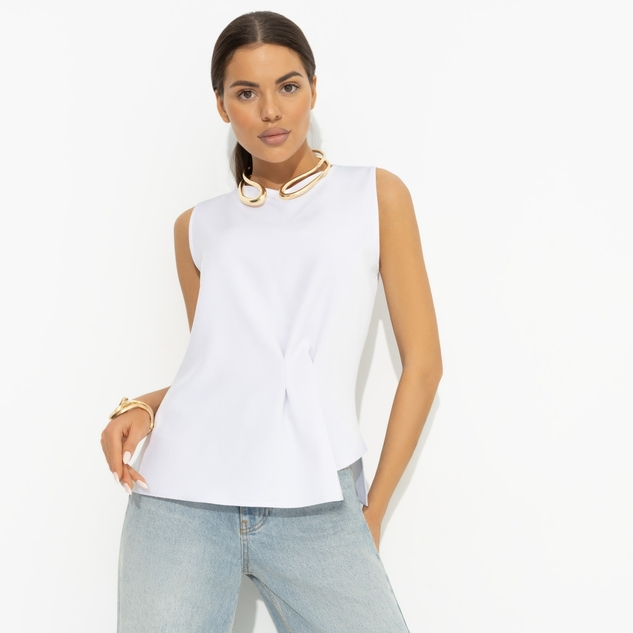 Блуза Счастье с тобой (белая) 