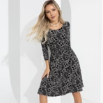 Платье Стильный офис (fantasy). Состав: 65% хлопок, 35% спандекс