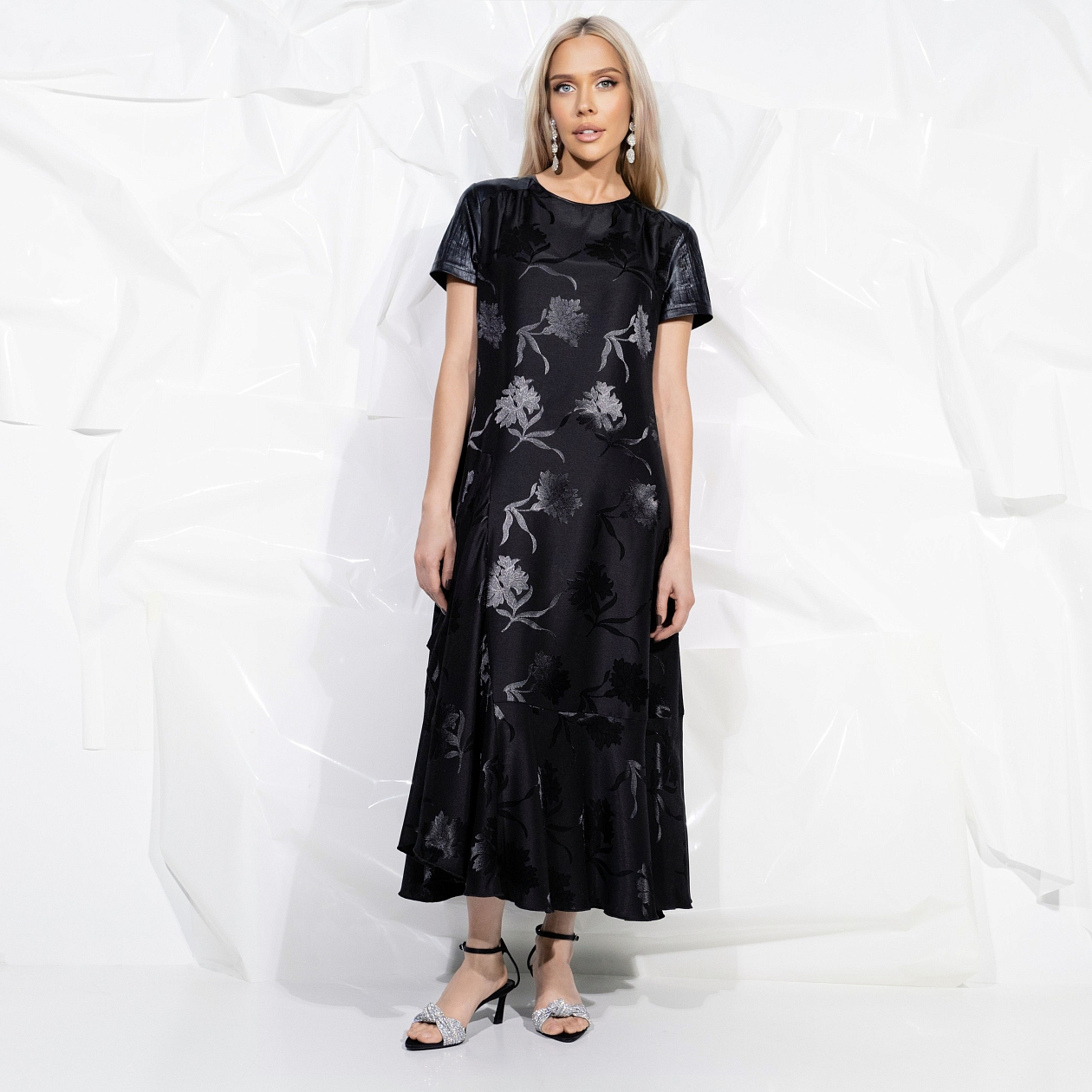 Платье Модный импульс (new). Состав: 68% п/э, 30% хлопок, 2% спандекс