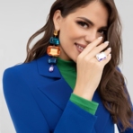 Жакет Шоу-показ (сапфир). Состав: 60% полиэстер, 37% вискоза, 3% эластан