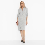 Платье Платье, которое говорит за тебя (серое). Состав: 65% полиэстер, 30% вискоза, 5% эластан