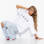 Футболка Мода-мания (СССР). Состав: 65% п/э, 30% вискоза, 5% стрейч