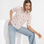 Блуза Планы на вечер (нежная). Состав: 95% п/э, 5% эластан