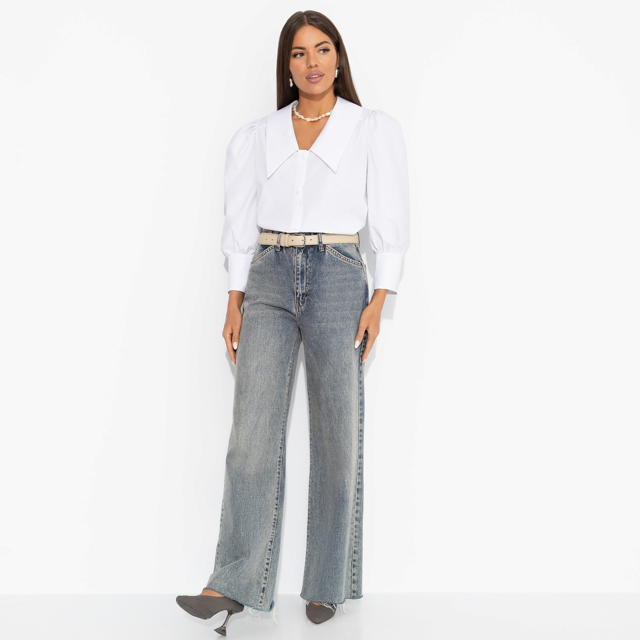 Блуза На пике успеха. Состав: 90% хлопок, 10% полиэстер