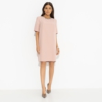 Платье Виртуальные будни (pink). Состав: 60% п/э, 37% вискоза, 3% спандекс
