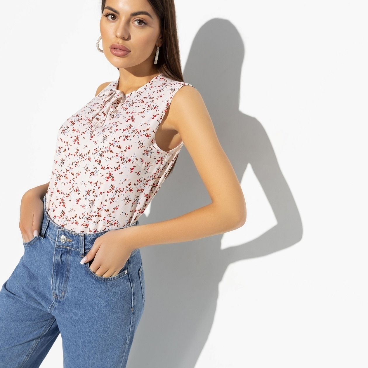 Блуза Легкое настроение (нежность). Состав: 95% п/э, 5% спандекс