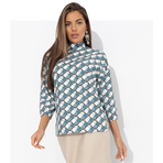 Блуза Вихрь комплиментов. Состав: 65% п/э, 30% вискоза, 5% эластан