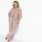 Брюки Оглушительный успех (капучино). Состав: 100% п/э