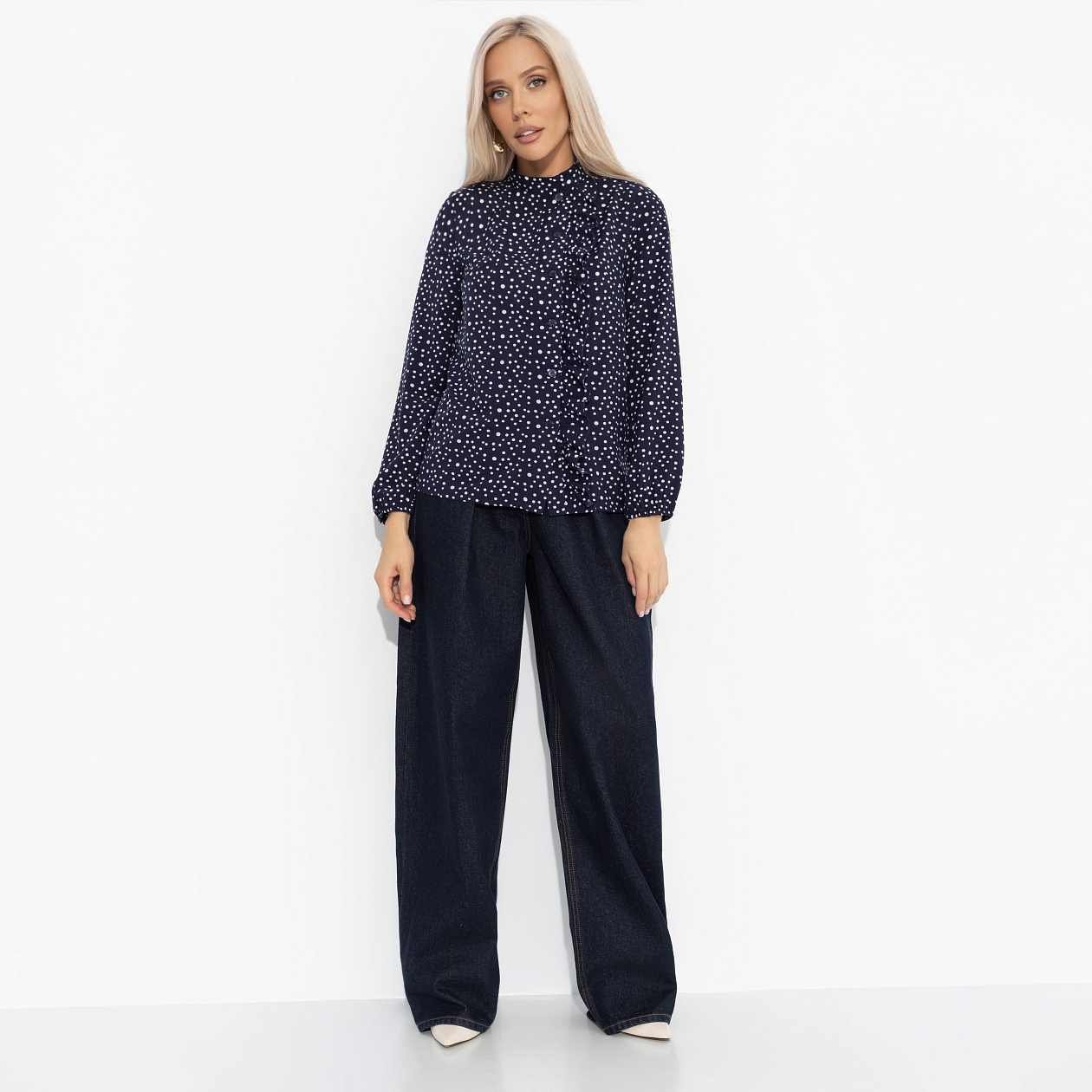 Блуза Стильный бенефис (фэшн). Состав: 95% п/э, 5% эластан