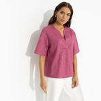 Блуза Позиция лидера (pink). Состав: 95% полиэстер, 5% спандекс