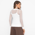 Лонгслив Секретное оружие гардероба. Состав: 60% вискоза, 35% п/э, 5% эластан